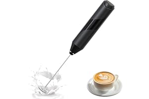 Jecdfs mousseur à lait électrique, Fouet Electrique Léger - Mini Mixeur Convivial,milk frother,fouet electrique matcha,emulsionneur a lait, pour Café/Café au Lait/Cappuccino/Chocolat Chaud