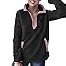 Produktbild TianWlio Mäntel Frauen Weihnachten Damen Mantel Langarm Strickjacke Jacke Outwear Herbst Winter Stehkragen Reißverschluss Flauschiges Oberstes Sweatshirt Damen Kapuzen Pullover Jumper
