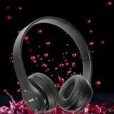 iCall P47 Wireless Bluetooth Over Ear Headphones with Mic (Black)
