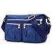 Produktbild sportliche Handtasche / Schultertasche / Umhängetasche aus Nylon, Umhängetasche Bodybag (Navy blau)