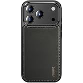 Senon Case for Apple iPhone 17 Pro Max Wlons Leto Cover (Black) with Stand with Magsafe Compatible Charging Feature