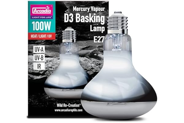 Arcadia D3 Lampe chauffante UV 80 W