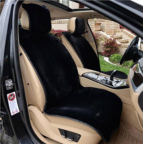 RUIRUI Winter wool cushion Short Plush Car Seat Cover , black
