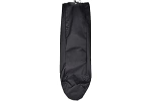 MOOUK Borsa da skateboard impermeabile per skateboard, borsa a tracolla, borsa da viaggio e sport, custodia protettiva per skateboard (nero)