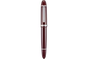 EROFA Jinhao X159, Penna stilografica con pennino fine, bordeaux con clip argentata, in acrilico, di grandi dimensioni