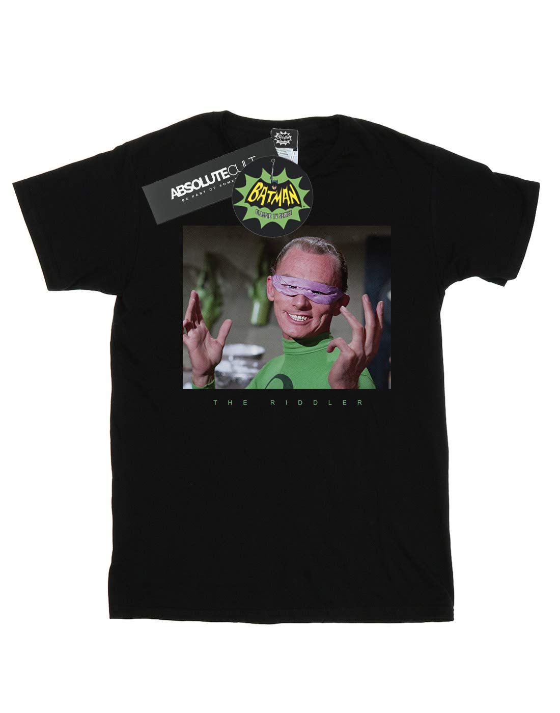 DC-Comics-Mdchen-Batman-TV-Series-1966-Riddler-Photgraph-T-Shirt