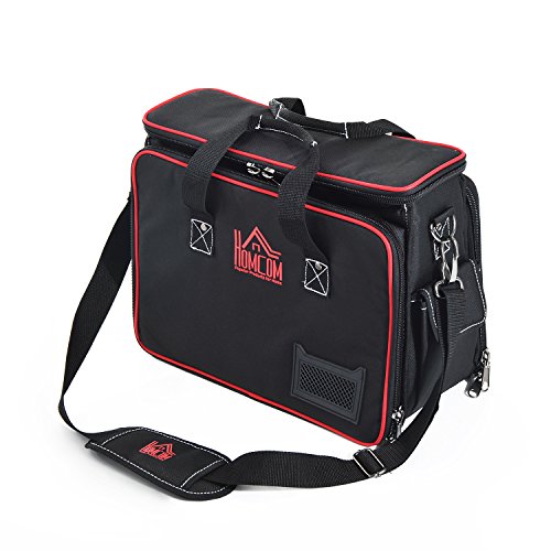 Homcom® Werkzeugtasche Werkzeugkoffer Wergzeug Tasche mit Schultergurt - 5