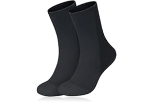 Ynkkvre Wetsuit Socks 2.5mm Neoprene Socks Thermal Anti-slip Diving Socks for Men Women Diving Snorkeling Swimming Surfing Sailing Kayaking, Thermal Water Socks Socks for Snorkelling Surfing Socks