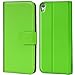Produktbild Conie Schutzhülle kompatibel mit Sony Xperia E5, Grüne PU Lederhülle Klapphülle Etui Tasche mit Kartenfächer