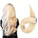 Produktbild Echthaar Tape in Extensions Haarverdichtung Haarverlängerung glatt 20 Tressen x 4 cm breit 50 cm Platinum Blonde