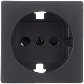 Simon - 82041-38 plug cap 2p+tt schuko+segur s-82 graphite Ref. 6558238231