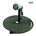 Produktbild BEJshanshan Flexibler Gartenschlauch, 25FT Wasserschlauch Flexischlauch Bewässerung Stretch Schlauch mit 7 Funktion Dehnbar für Gartenbewässerung und Reinigung
