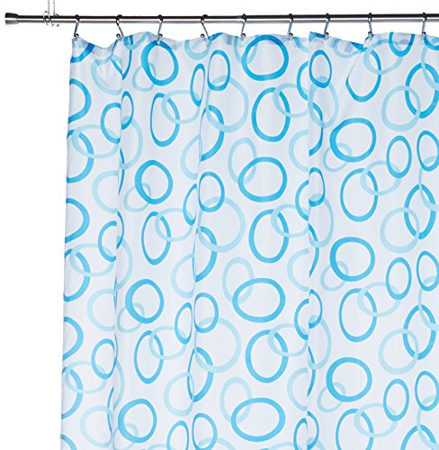 Carnation Home Fashions Ashley Extra Long Printed Fabric Shower