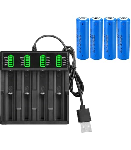 Batteria Al Litio Ricaricabile 3,7V 5000mAh 2 Pezzi – Per Torce LED, Lampade Frontali E Dispositivi Elettronici Con Protezione Integrata