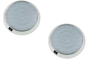 Zeroupshop 12V LED Ceiling Roof Light, LED Interior Roof Light, Caravan Interior Lighting With Switch, For Campervan, Motorhome(2pcs)