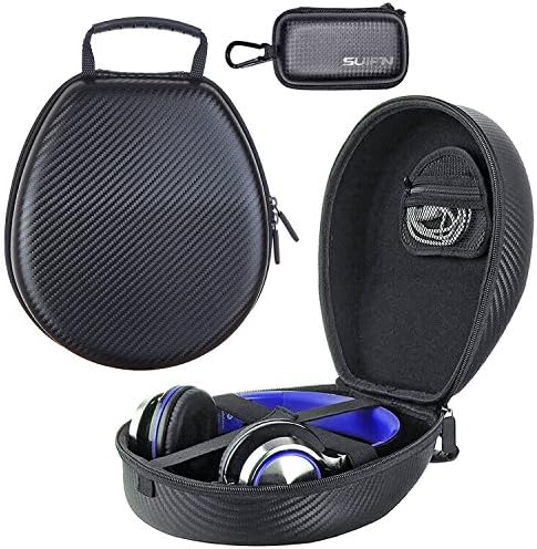 EFBBQ Full Size Hard Carrying Headphones Case for AKG K240S K242 AKG K240 MKIIs K242 K242HD K121S K141MK2 K142HD K141 K44 K55 K66 K77 K99 K540 K511 K512 K512MKII K514 K514MK2 Headset Headphone and SUIFN Case