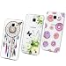 Produktbild Samsung Galaxy A3 Hülle, Pincenti TPU Case Ultra Dünn Schutzhülle Hübsches Bild Weiche flexible Silikon-Gummi Tasche Anti-Kratzer Schützende Abdeckung Cover in Donuts Schmetterlinge Campanula für Samsung Galaxy A3(2016 Edition)(3 Pics)