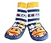 Baby Boy Toddlers Kids Indoor Slipper Shoe Socks Moccasins ANTI SLIP BLUE STEAM TRAIN (1.5-2.5 Y)