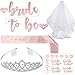 Produktbild ArtiDeco Bachelorette Party Bride to Be Accessoires Set Junggesellenabschied Braut Schärpe Schleier Hen Party Zubehör Kit (Set-1)
