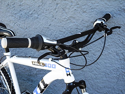 26″ Zoll Alu MTB Cross Fahrrad Bike SHIMANO 24 Gang DISC SCHEIBENBREMSEN weiss - 3