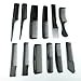 Price comparison product image Bid Buy Direct® 12Pc Black Combs Set - Complete Range of All Different Combs | Perfect for All Styling Needs in the Family | Ideal for Salon / Professional Use (Black)