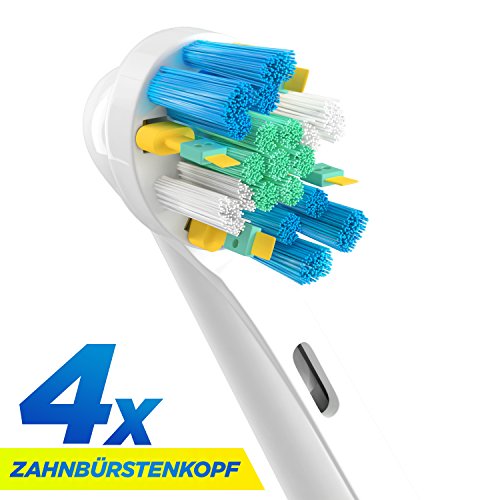 Preisvergleich Produktbild ORAX Aufsteckbürsten für Oral B elektrische Zahnbürsten, 4 Stück, Floss Action / Tiefenreinigung