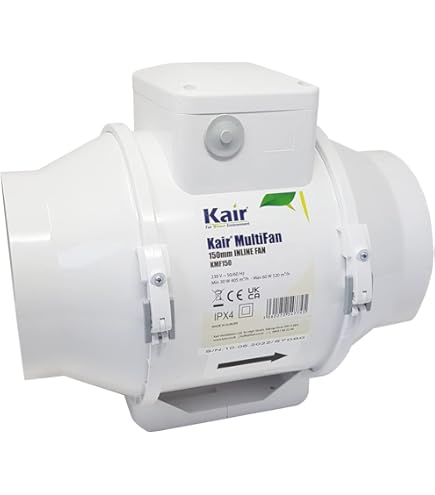 Manrose In-line 2 Speed Mixed Flow Fan Timer, 100mm Diameter, Model MF 100T, Ventilation - View #8