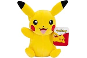 Pokémon Peluche Pokemon Pikachu - 20 cm de altura - amarillo/rojo - Peluche oficial para niños a partir de 2 años