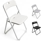 Jardin202 - Monolith Metal Folding Chair | 48 x 47 x 73 cm | Reinforced Plastic and Iron Legs with Steel Reinforcement | Heav
