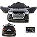 Produktbild simron Audi Q7 Quattro SUV Elektro Kinderauto Kinderfahrzeug Ride-On 12V Kinder Elektroauto (Schwarz)