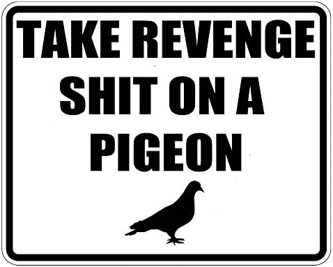 Various funny joke car stickers 180mm x 140mm car decals bumper stickers for cars bikes caravans homes Customise4U™ (pigeon sticker)