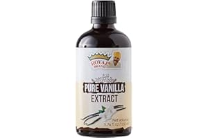 Royal Brand Extracto de vainilla pura / 3,74 fl oz/110 ml / botella de cristal para una mejor calidad / sin azúcar / sin azúcar