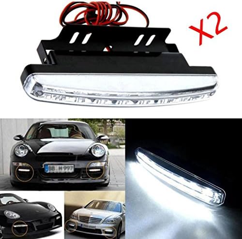 Car light,BOBOGO 2pc 8LED Daytime Driving Running Light DRL Car Fog Lamp Waterproof White DC 12V