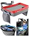 Kids Travel Play Tray - Childrens Car Seat Buggy Pushchair Lap Tray (Red)