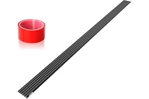 ‎LIEKUMM LIEKUMM 1 cm Höhe PVC Türschwellenrampe, 800 kg Tragkraft Türschwellenrampe Saugroboter, Rollstuhlrampe für Innen- und Außenbereich, Schwellenrampe für Elektro-Rollstuhl, Schwarz