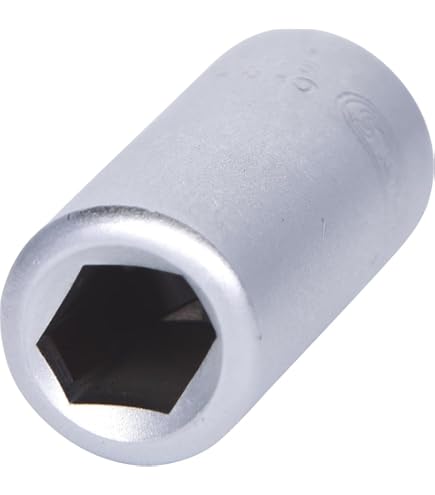 KS Tools 922.3851 - Douille Tournevis 6 Pans 3/8'', L.110 Mm - 5 Mm - Version Longue - Gamme ULTIMATE® - En Chrome Vanadium - Finition Chromée Satinée