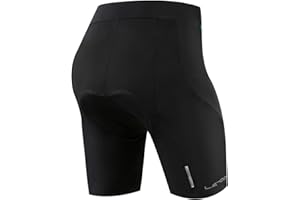 Letook Pantalones Ciclismo Mujer Cortos, Pantalon Corto de Bicicleta Gel Acolchado Profesional Verano Primavera