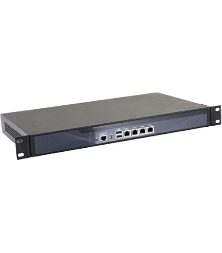 HUNSN 1U Rackmount Firewall Appliance - Intel N100, 8x 2.5GbE LAN, 8GB RAM, 64GB SSD Für PfSense/OPNsense