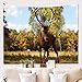 Produktbild xkjymx Deer Wandtuch Hängen Tuch Hintergrund Tuch Malerei Tapisserie Wanddekoration Decke W180621-G040