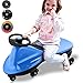 Produktbild Qulista PlasmaCar Bobby Car mit Bunten Rädern Kidscar durch Lenkbewegung belasbar bis 80 Kg Rutschauto Swingcar über 3 Jahre Alt Blau, Rot, Rosa (Blau)