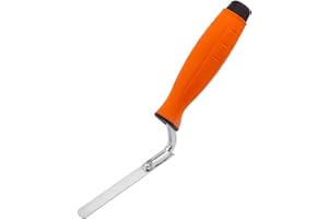 Mivos Stainless Steel Joint Trowel - Tuck Pointer with Round Tip for Filling Masonry Joints with Mortar and Grout - Masonry Plaster Tool