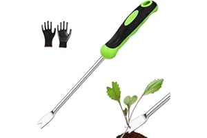 FainFun Diserbatrice Manuale, Estrattore per Denti di Leone, Sarchiatrice Manuale per Estrai Radici de Erba, Strumento di Rimozione per Diserbare per Scavare, Diserbare, Allentare Il Terreno (A)