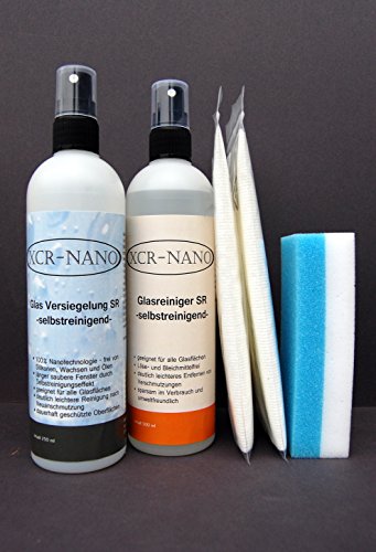 Preisvergleich Produktbild selbstreinigende XCR Glas Nanoversiegelung+Reiniger 2x250ml Glasversiegelung