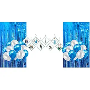 Amazing Xperience Happy Birthday dangler Frozen Theme Birthday Decor for Girls decoration items (Pack of 30 pcs)