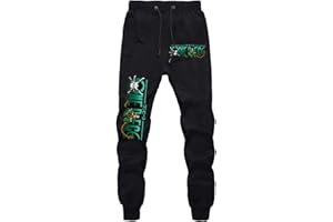 WANHONGYUE Anime One Piece Luffy Zoro Sweatpants Jogginghose Cosplay Kostüm Lange Trousers Sporthose Trainingsanzug mit Taschen