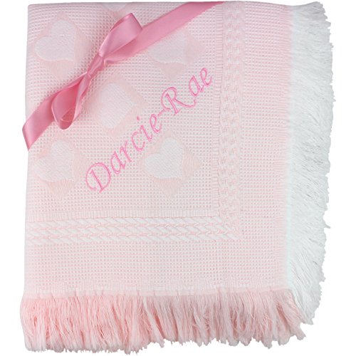 TeddyT'sSuper Soft Embroidered Baby Scarf Pink