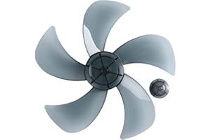 iEFiEL Pale del Ventilatore 3/5 Foglie di Plastica Con/Senza Dado Fan Blade per Ventilatore da Soffitto/da Tavolo/a Piantana Ventilatore per Pezzi di Ricambio
