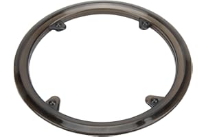 KIMISS Protector de Piñón de Bicicleta, con 4 Agujeros de Plástico para Bicicleta, Cubierta de Cadena de Manivela de Bicicleta, Protector de Rueda de Cadena de Bicicleta para Niños, Negro
