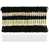 bordado negro Especialmente seleccionados para niños, mamás, amantes de punto de cruz para hacer pulseras de amistad, manualidades, proyectos de punto de cruz, borlas, decoraciones, personajes de dibujos animados.