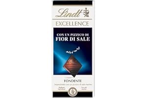 Lindt Excellence Tavoletta di Cioccolato Fondente con Sale, formato 100g